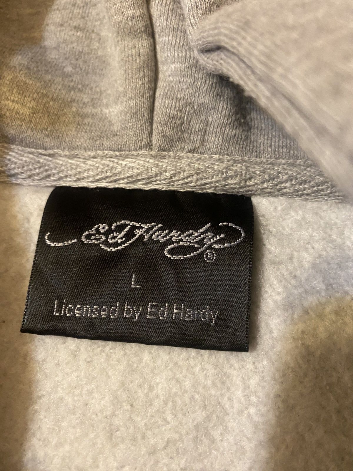 Ed Hardy Ed hardy by Christian Audigier Grey Hoodie Size US L / EU 52-54 / 3 - 4 Thumbnail