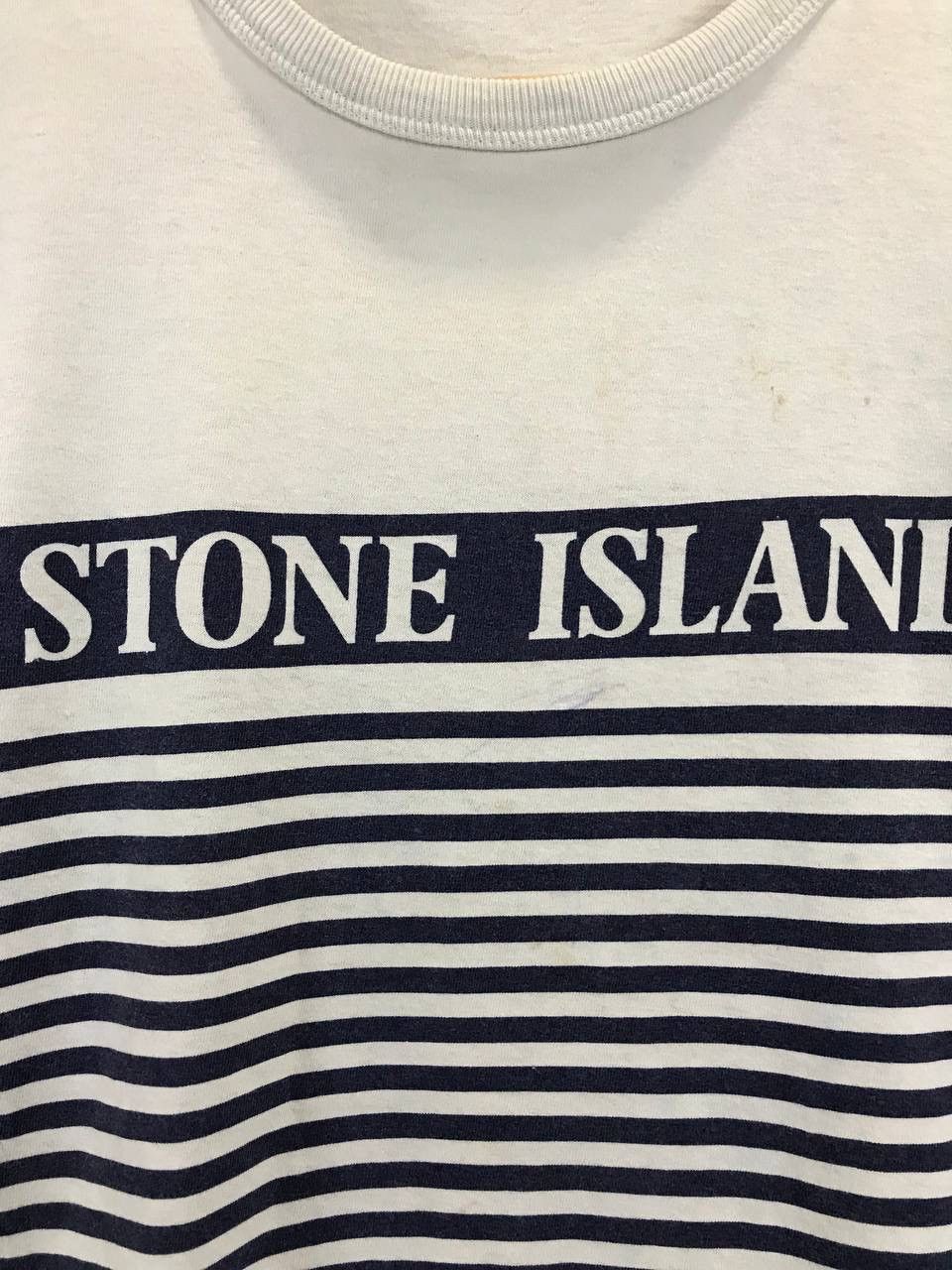 Other Stone Island Junior 10/142 big center logo striped tee Size US XXS / EU 40 - 3 Thumbnail