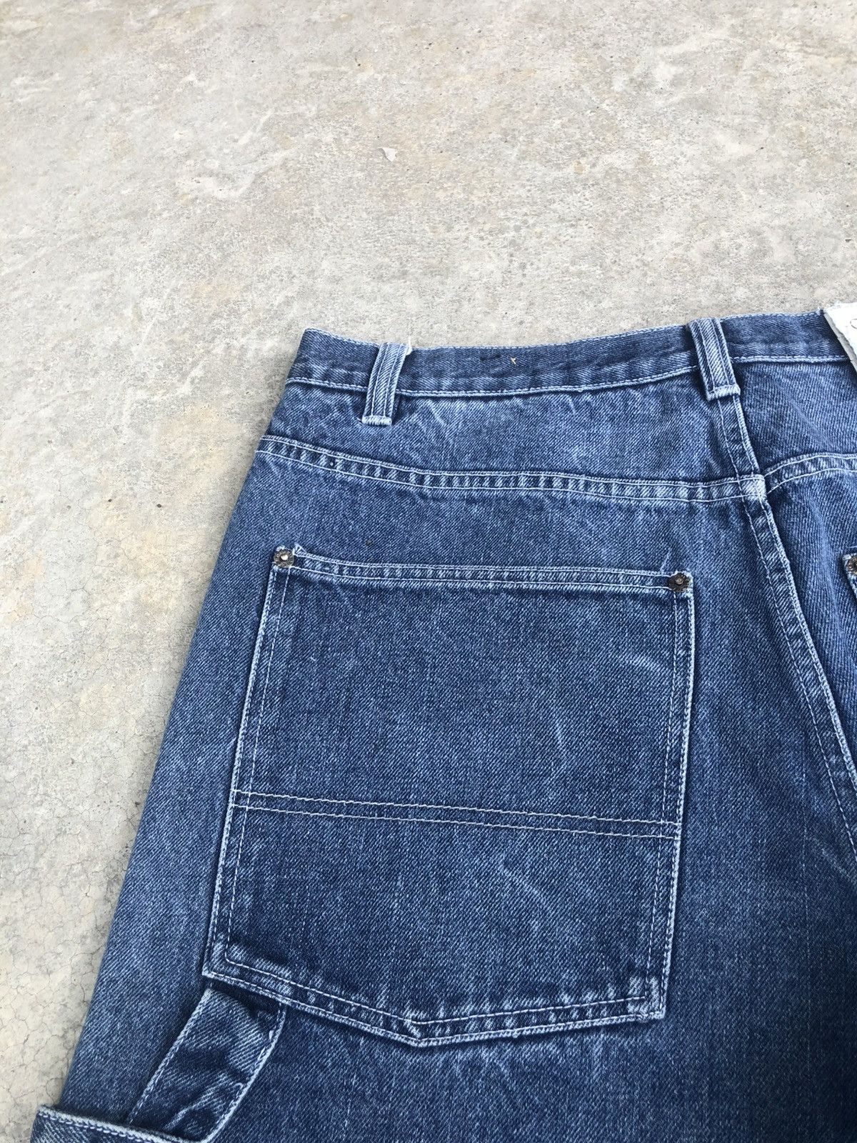 Southpole Vintage Southpole Baggy Carpenter Embroidered Jeans Size US 35 - 16 Thumbnail