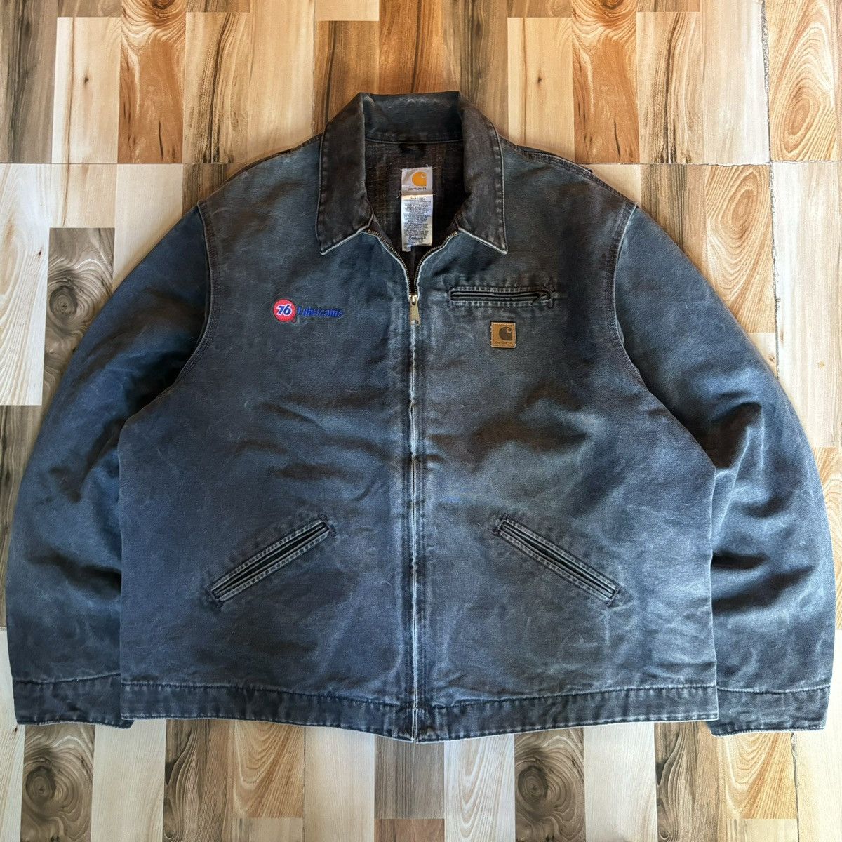 image of Crazy Vintage 00S Faded Carhartt Detroit Jacket J97 Ptl in Petrol, Men's (Size 2XL)
