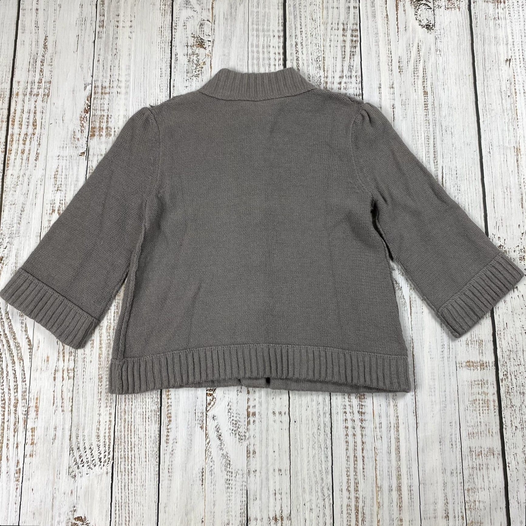 Vintage GENERRA WOMENS CARDIGAN GREY SIZE L CROPPED PREPPY KNIT BUTTON-UP LONG SLEEVE Size L / US 10 / IT 46 - 6 Thumbnail