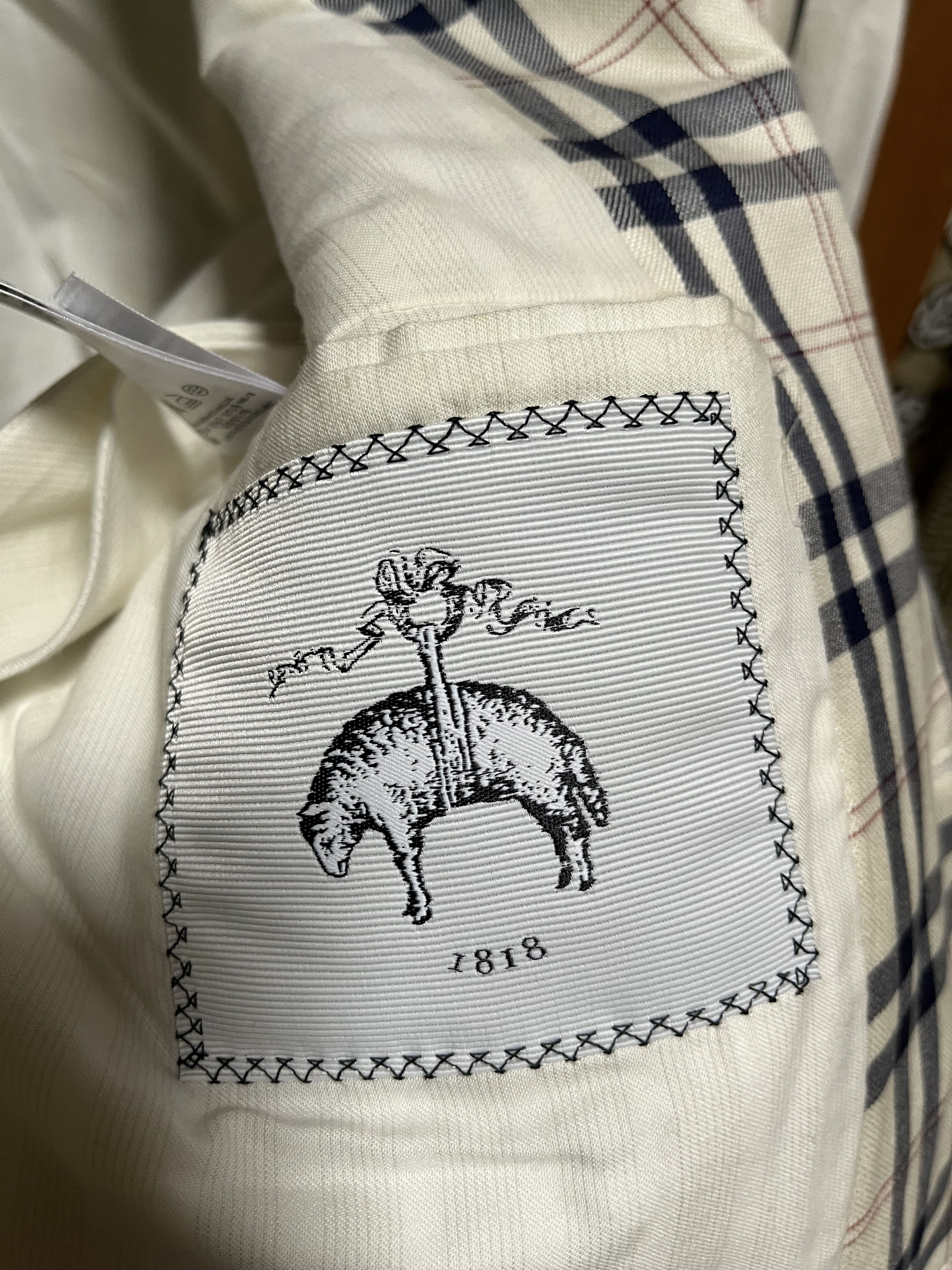 Plaid Single-Breasted Sport Coat