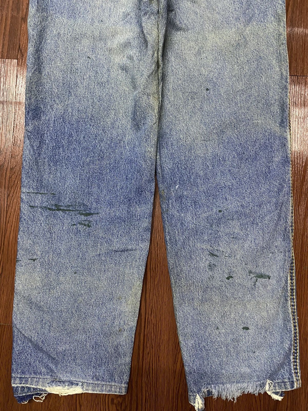 Trussardi Vintage Trussardi Blue Wash Distressed Jeans Size US 28 / EU 44 - 5 Thumbnail