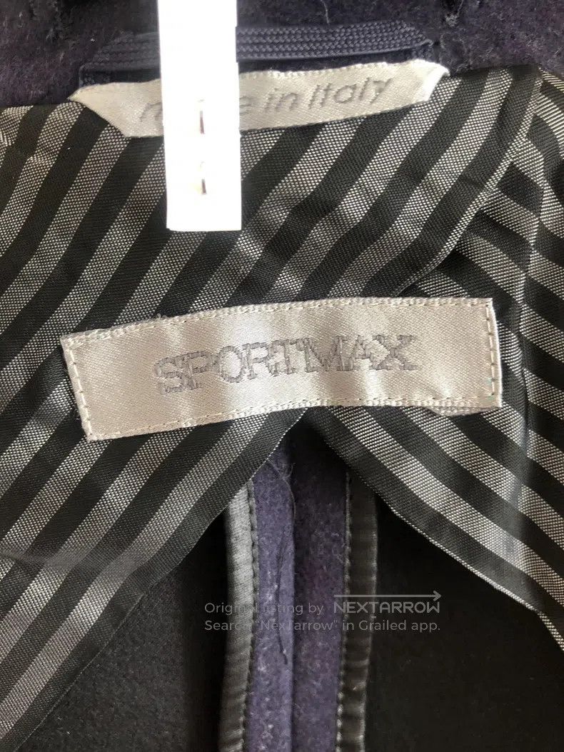 Max Mara Max Mara Wool and Cashmere Coat, Deep Blue Size S / US 4 / IT 40 - 6 Thumbnail