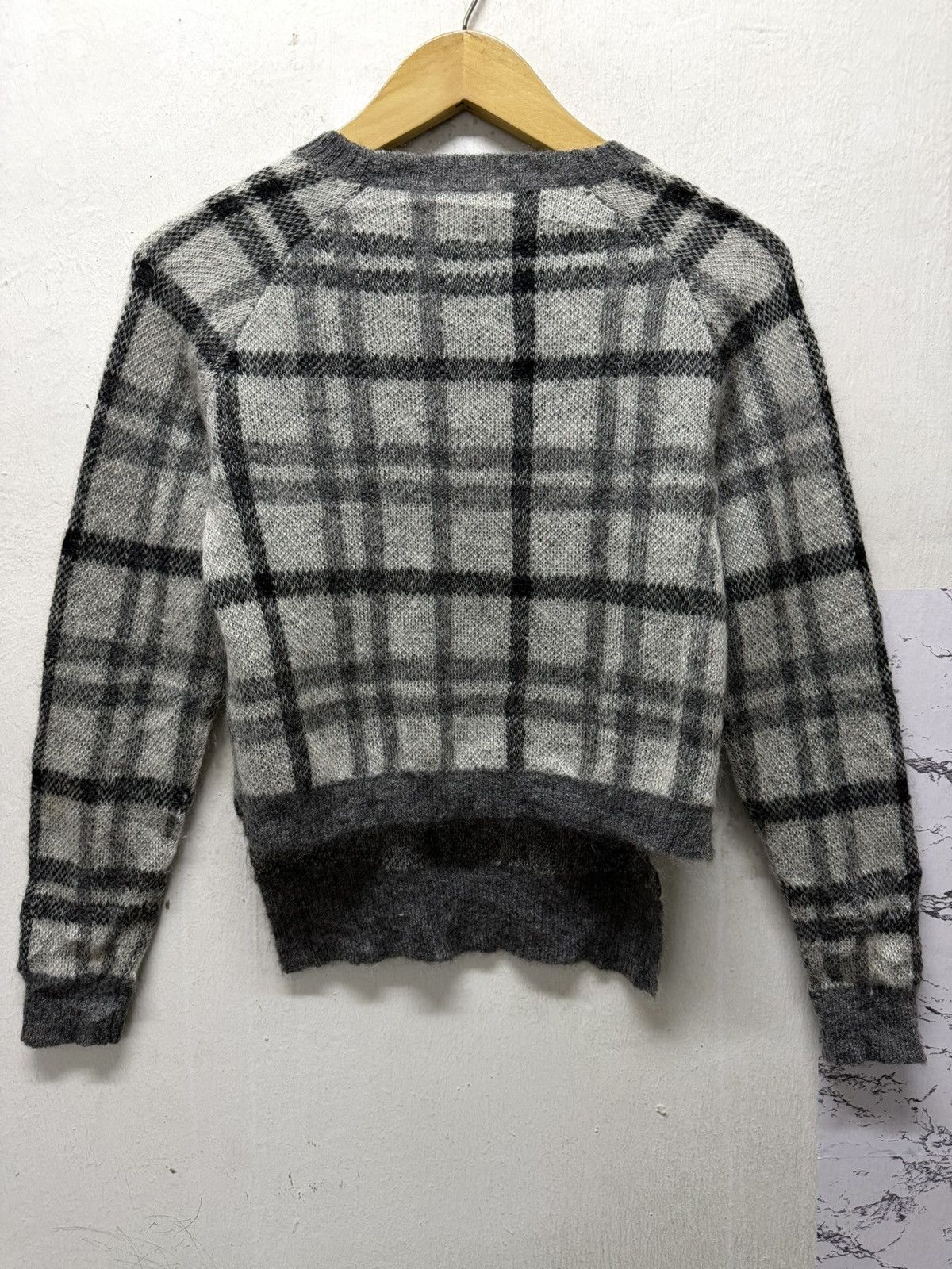 Aran Isles Knitwear Vintage Furfur Crewneck Plaid Knitwear Sweater Jumper Size XS / US 0-2 / IT 36-38 - 5 Thumbnail