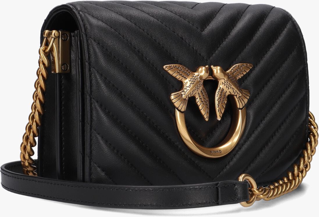 Pinko o1s22i1n0824 Size: OS / Love Click Mini Chevron Bag in Black Size ONE SIZE - 2 Thumbnail