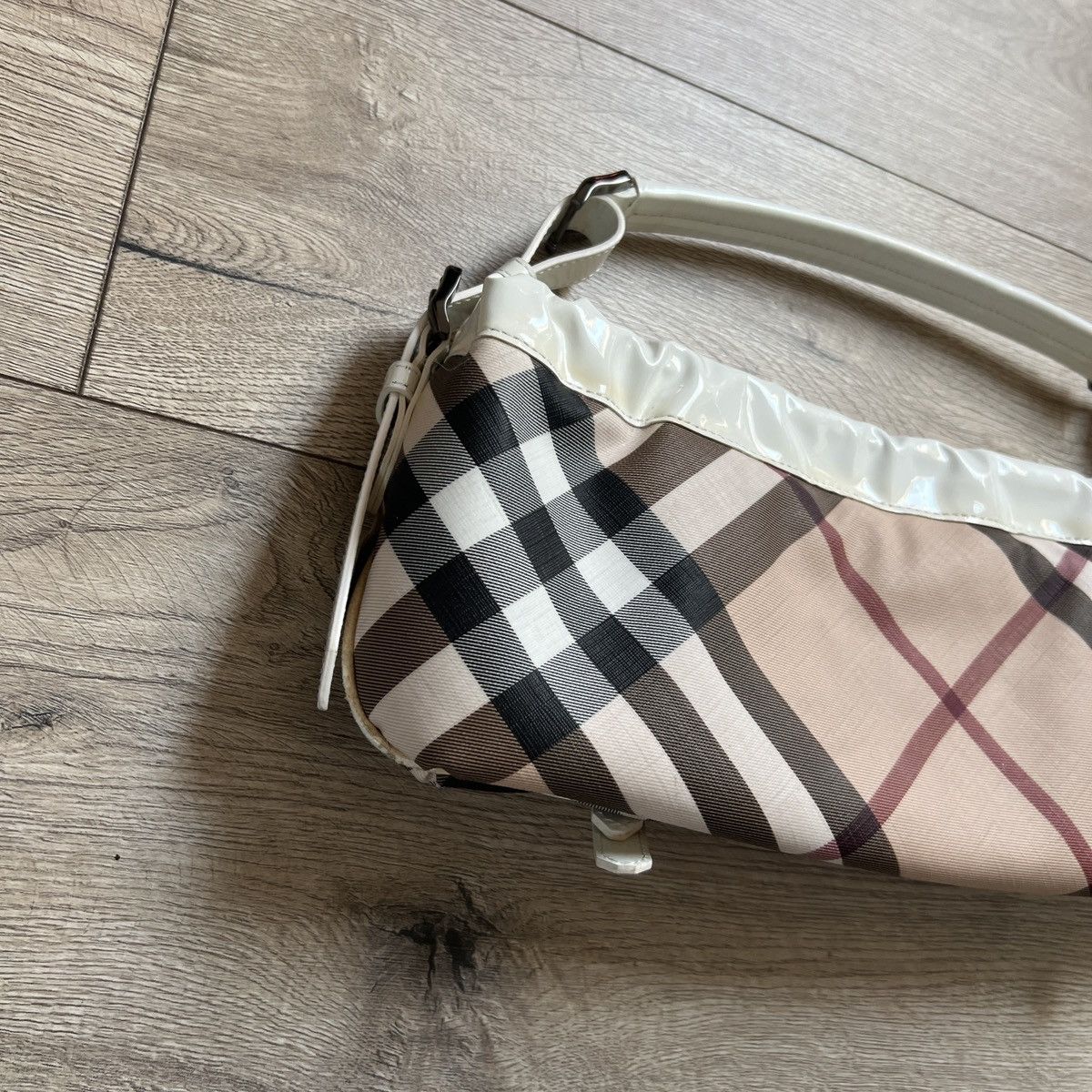 Burberry Vintage 90's Burberry Nova Check Shoulder Baguette Bag Size ONE SIZE - 8 Thumbnail