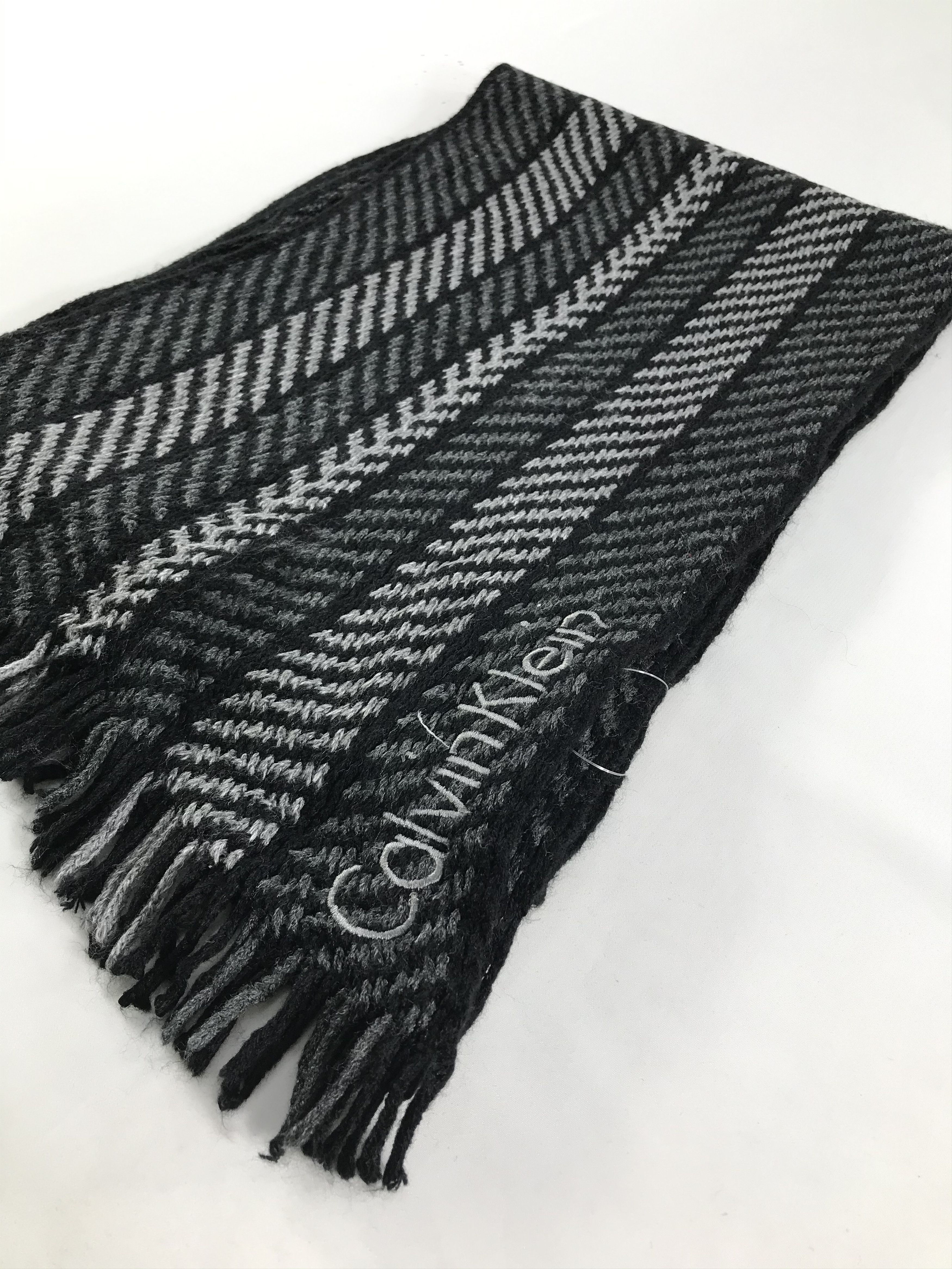 Calvin Klein × Vintage Calvin Klein Scarf / Muffler / Neckwear - WW2298 Size ONE SIZE - 3 Thumbnail