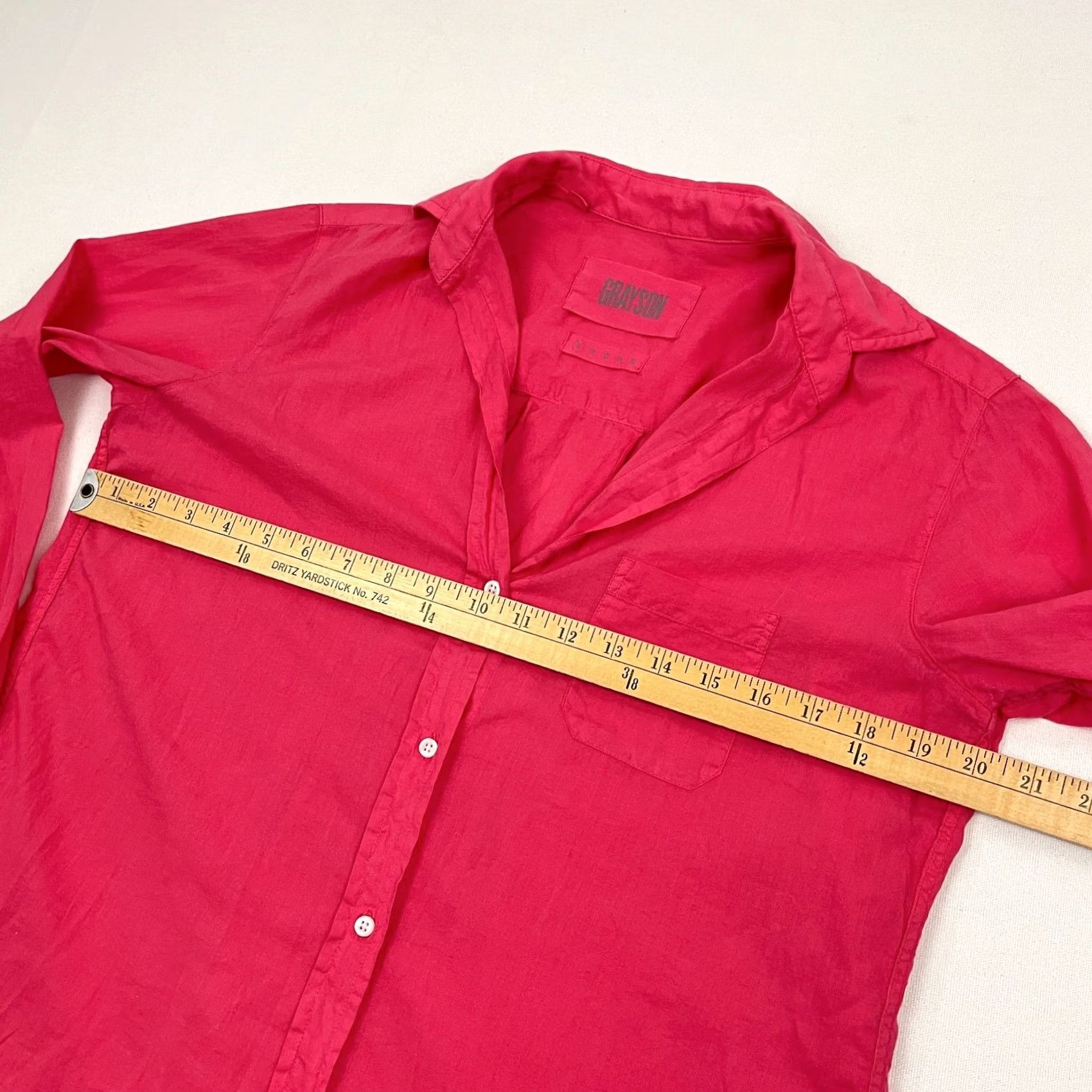Pinko Grayson The Hero Shirt Womens XS Pink Button Up Lightweight Blouse Size XS / US 0-2 / IT 36-38 - 5 Thumbnail