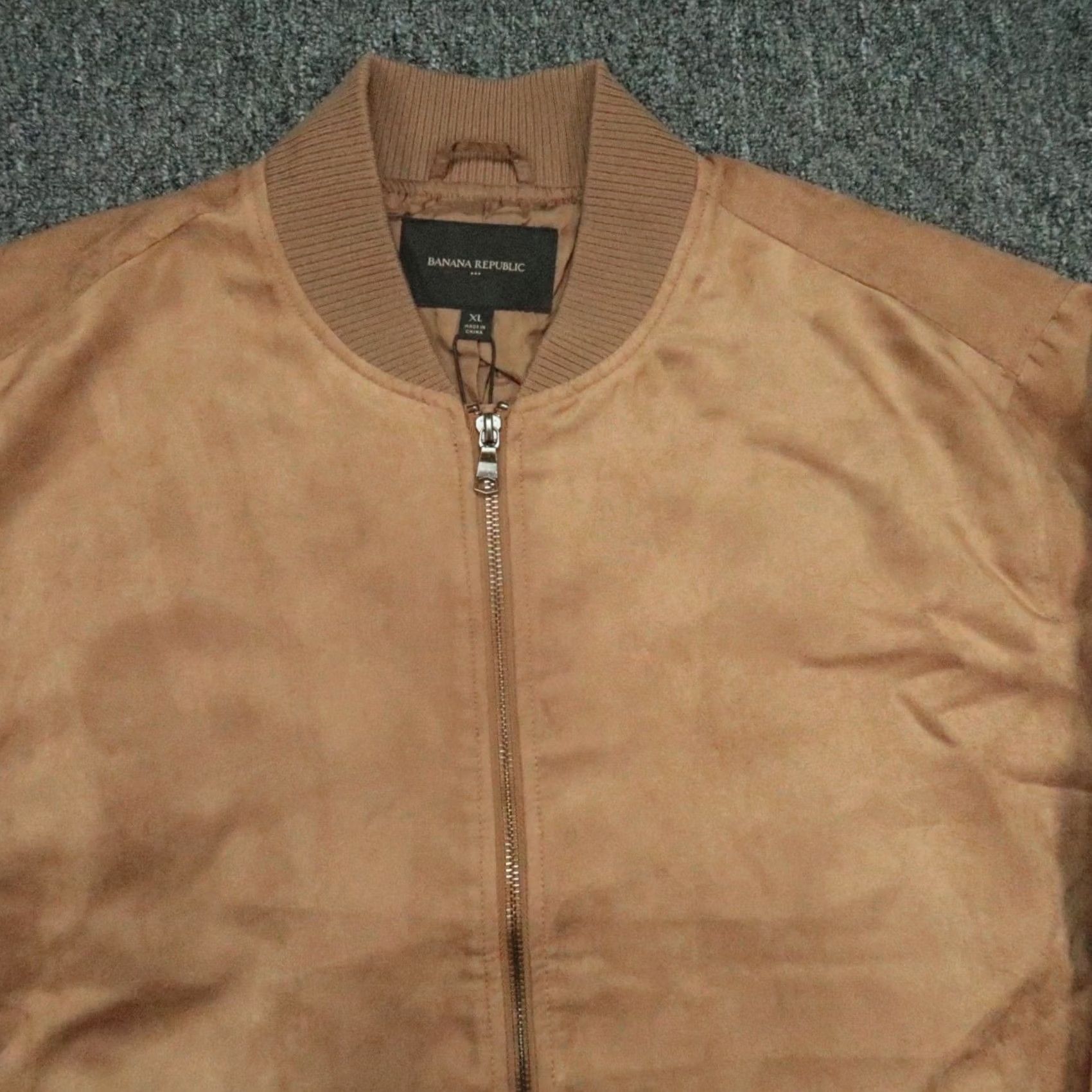 Banana Republic VINTAGE Banana Republic Jacket Mens XL Brown Rocco Faux Vegan Suede Bomber NWT Size US XL / EU 56 / 4 - 2 Thumbnail