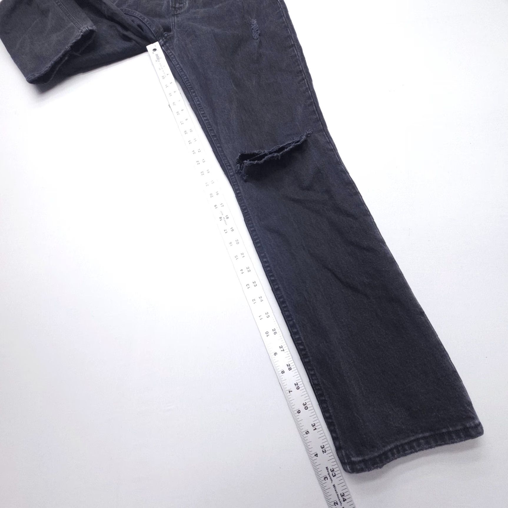 Abercrombie & Fitch VINTAGE Abercrombie & Fitch The 90s Straight Ultra High Rise Jeans Womens 27 / 4L Black Size 27" / US 4 / IT 40 - 6 Thumbnail