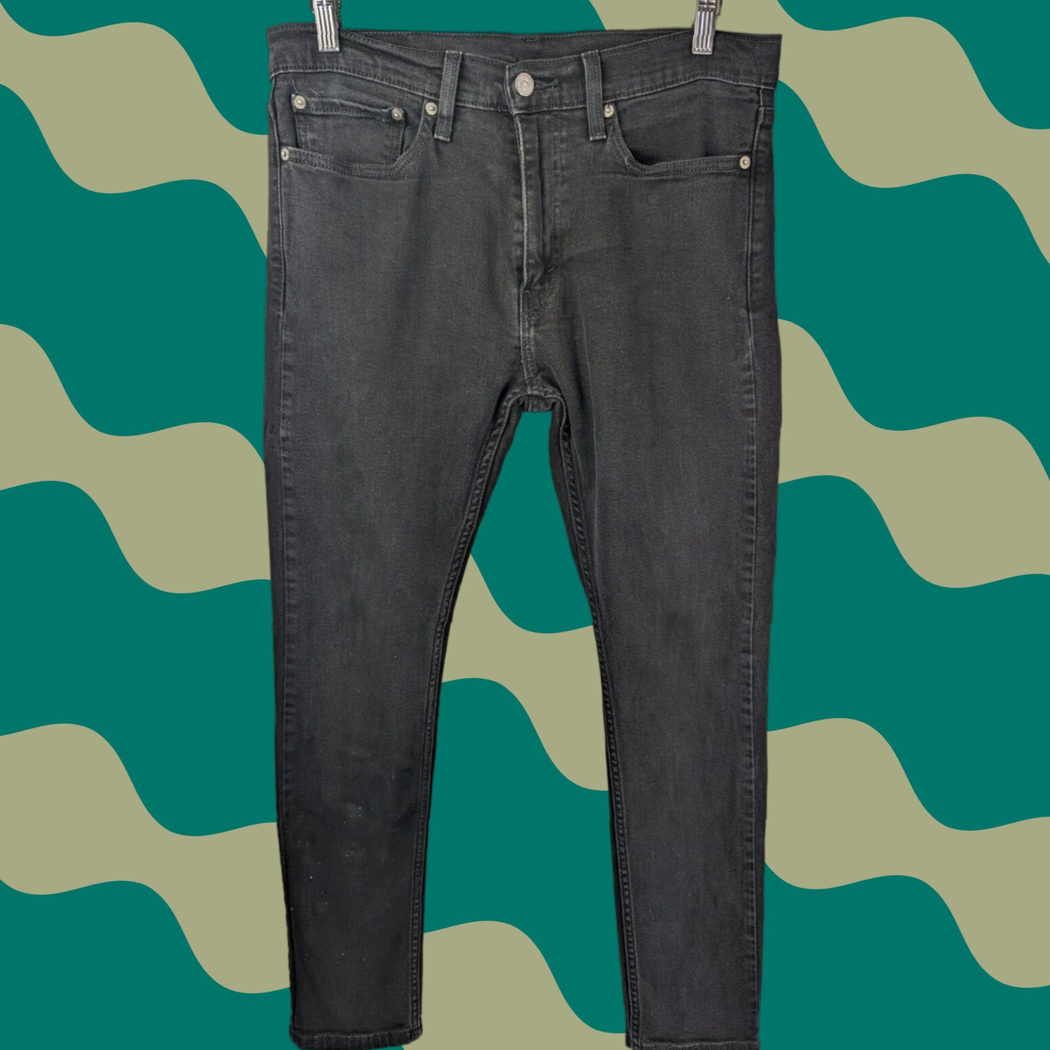 Levi's Levi's 510 Jeans Men's 33x29 Black Slim Stretch Denim Pants Size US 33 - 1 Thumbnail