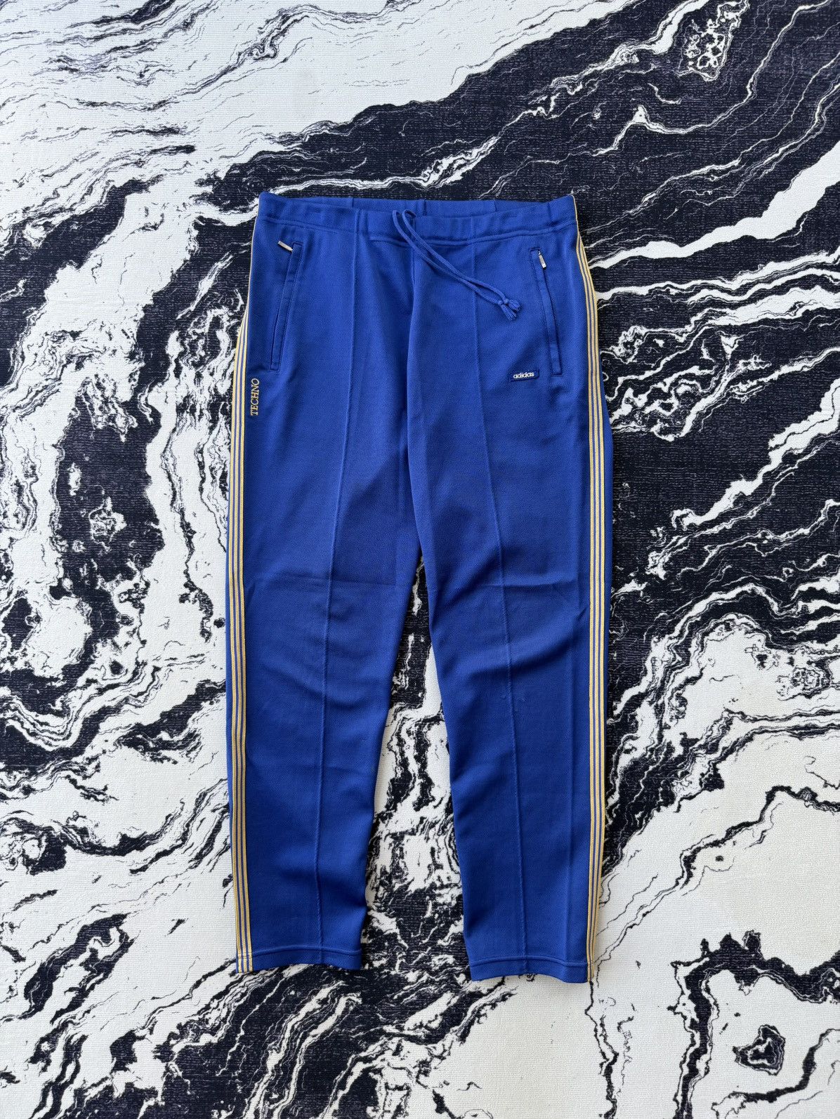 Adidas × Japanese Brand × Vintage Vintage adidas w.germany techno trackpant royal blue Size US 30 / EU 46 - 4 Thumbnail