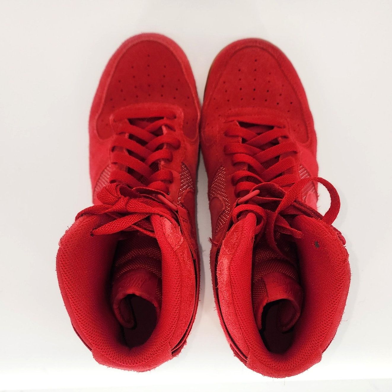 Nike Nike Air Force 1 High Red Suede Gum Sole Sneakers Men’s 11.5 Size US 11.5 / EU 44-45 - 10 Thumbnail