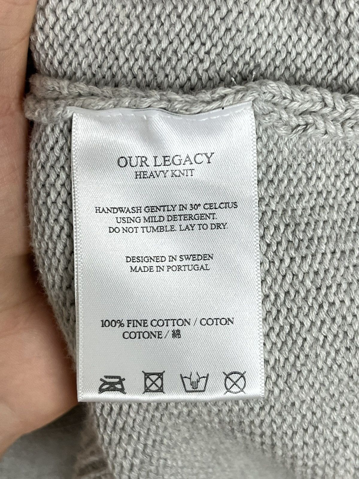 Our Legacy Our Legacy Heavy Knit Sweater V-neck Button Up Size US M / EU 48-50 / 2 - 8 Thumbnail