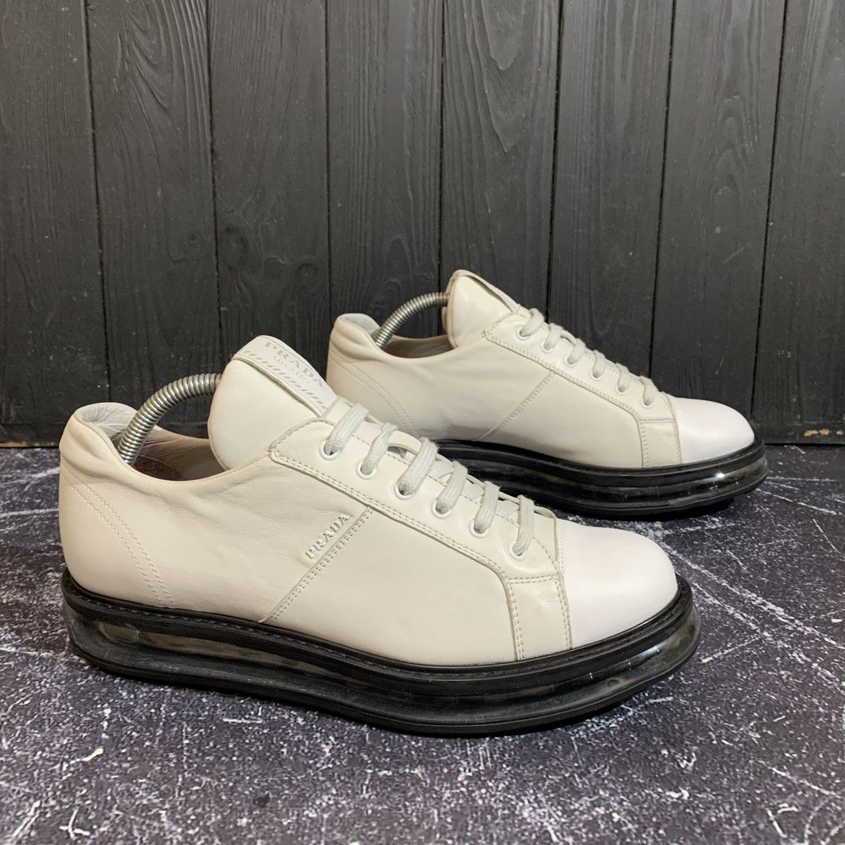 Prada Prada Women’s Leather Sneakers Size 40, 26 cm Size US 10 / IT 40 - 4 Thumbnail