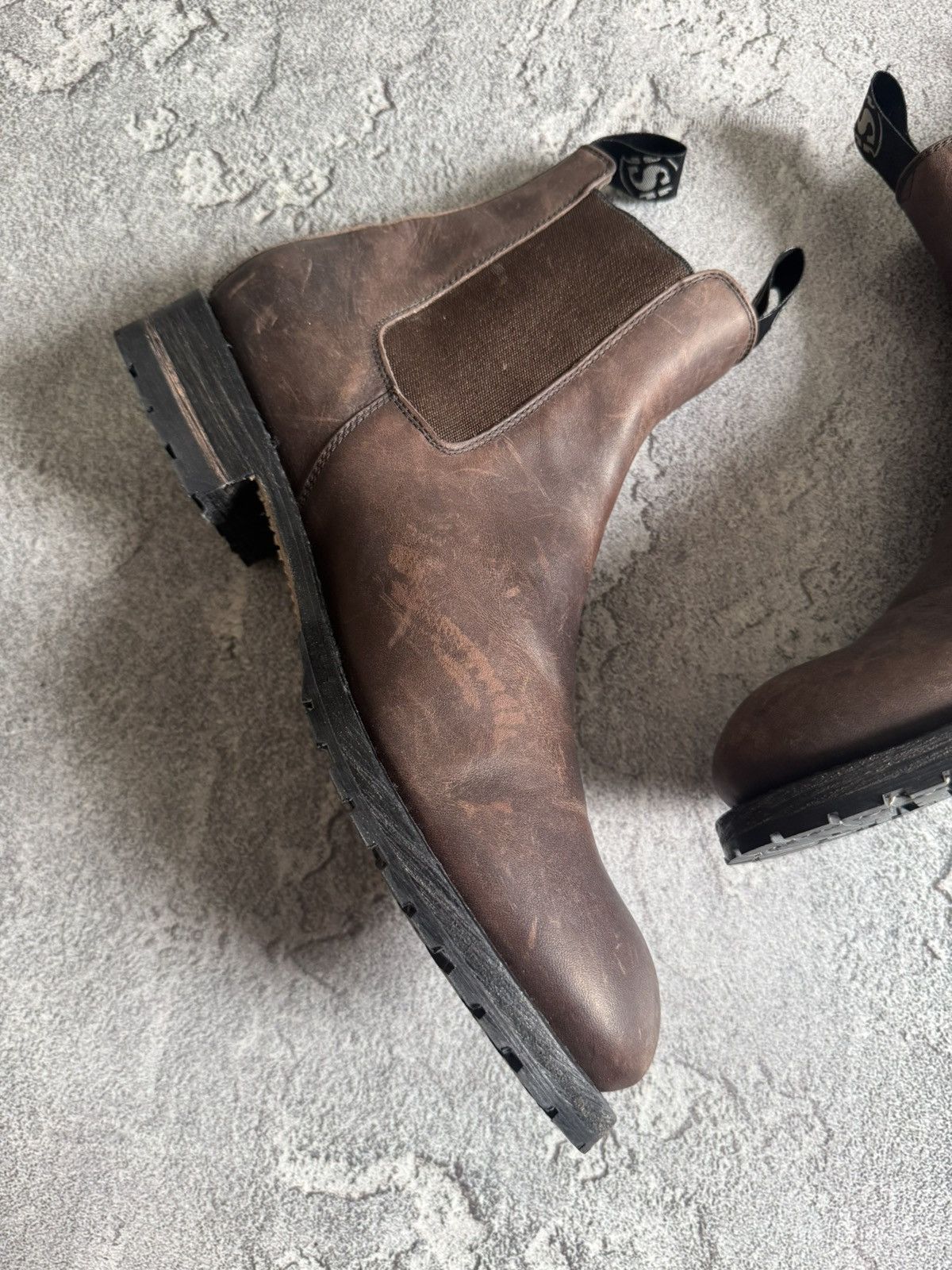 Sendra Sendra 44size Chelsea leather brown shoes boots western 00s Size US 11 / EU 44 - 12 Thumbnail