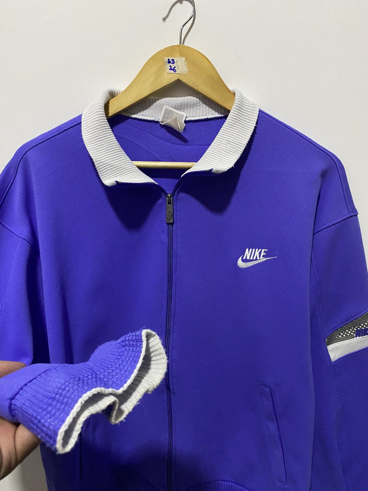 Nike × Vintage Vintage 80’s Nike tracktop Size US L / EU 52-54 / 3 - 4 Thumbnail