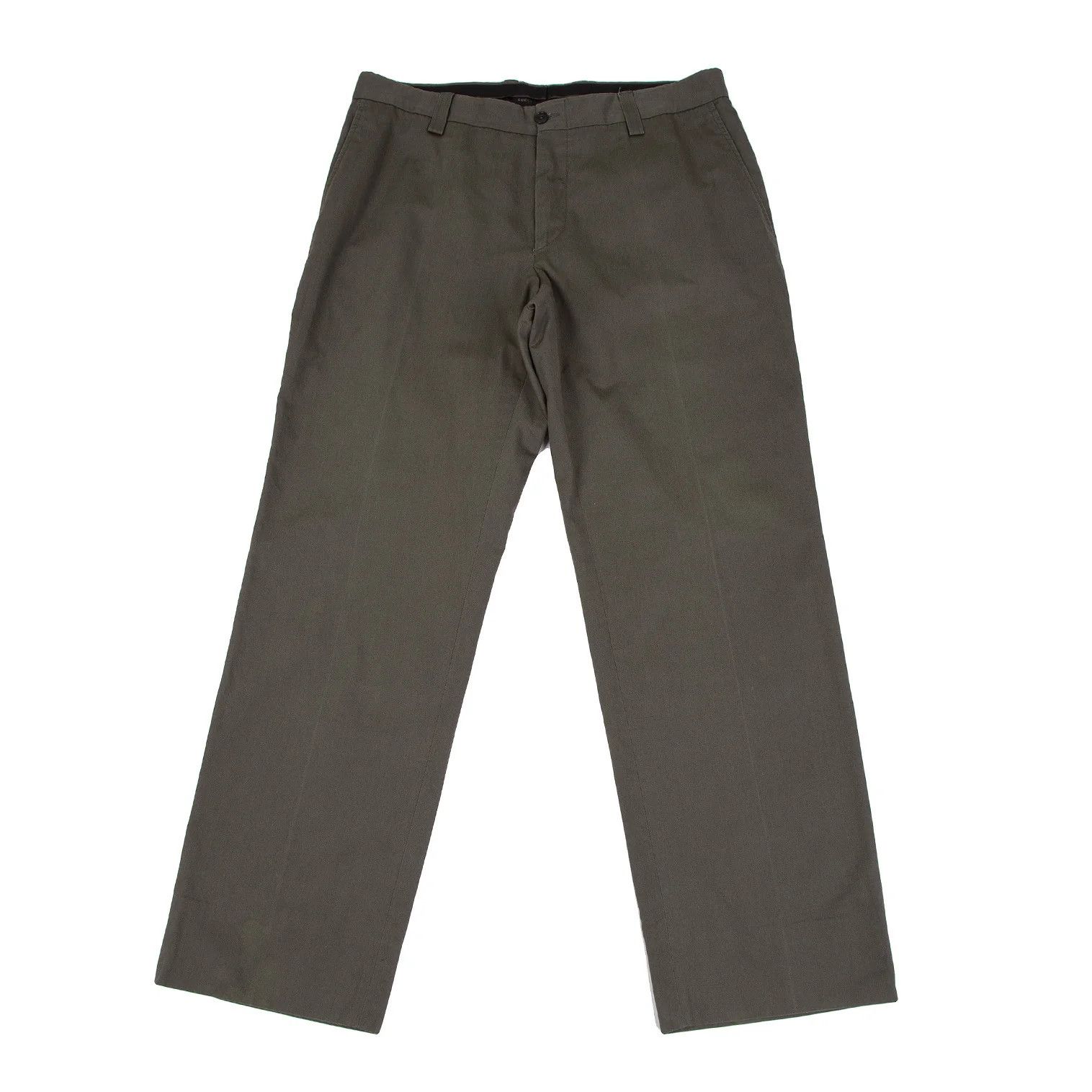 Gucci Cotton Tapered Pants in Khaki Size 34 Size US 34 / EU 50 - 1 Thumbnail