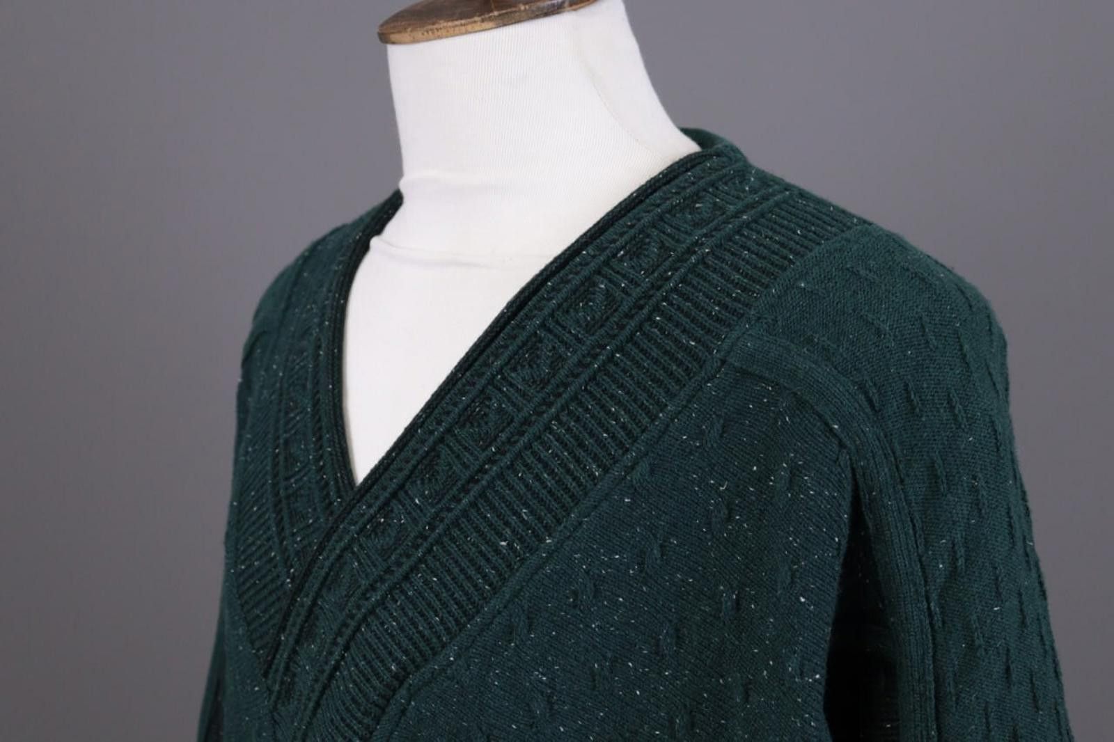 Carlo Colucci Carlo Colucci Personality Wool Green Sweater Size Size 52 Size US M / EU 48-50 / 2 - 8 Thumbnail