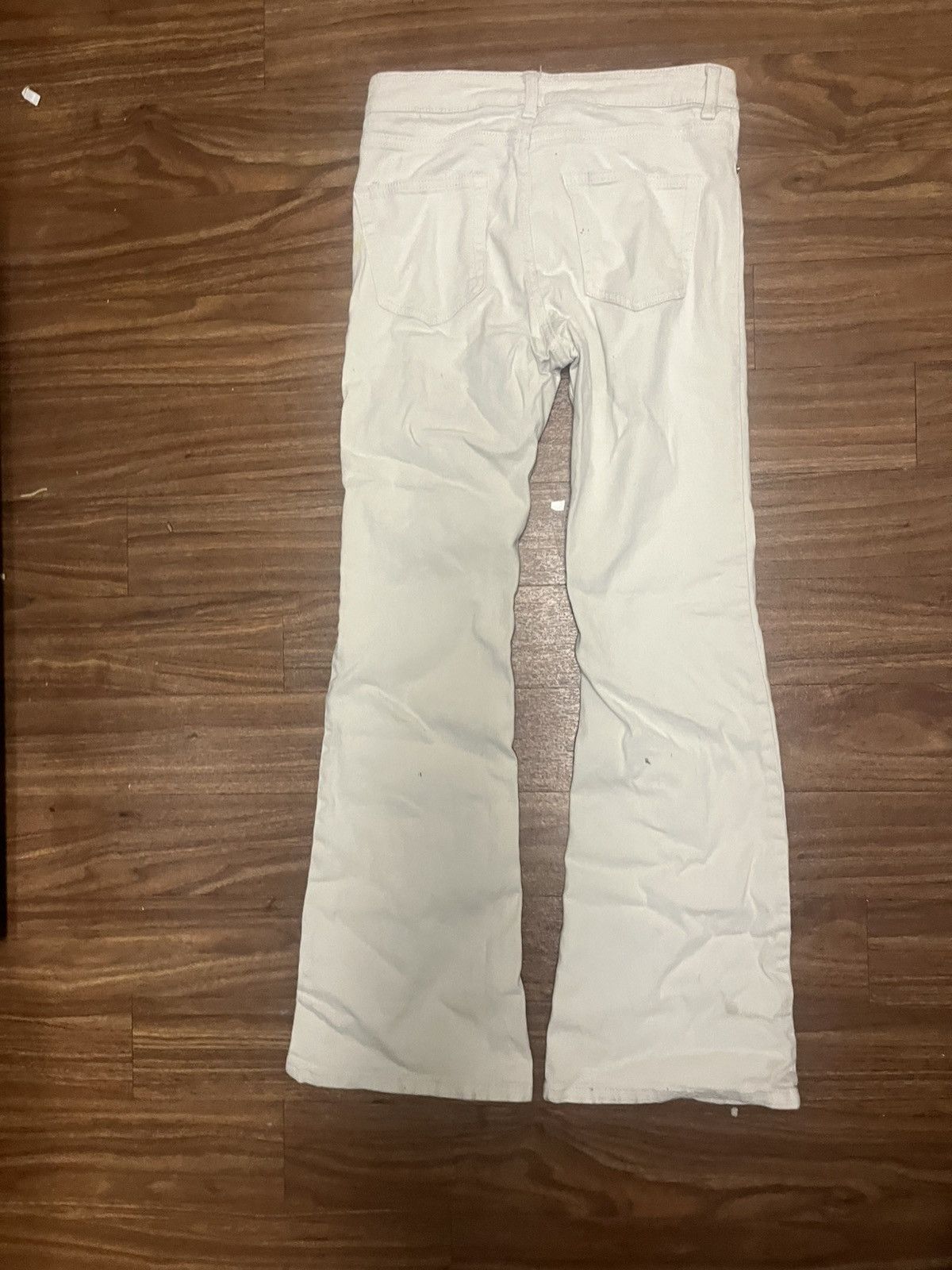 H&M Cream and White Wide H&M Leg Trousers #widelegpants - Size 6 Size 28" / US 6 / IT 42 - 2 Thumbnail