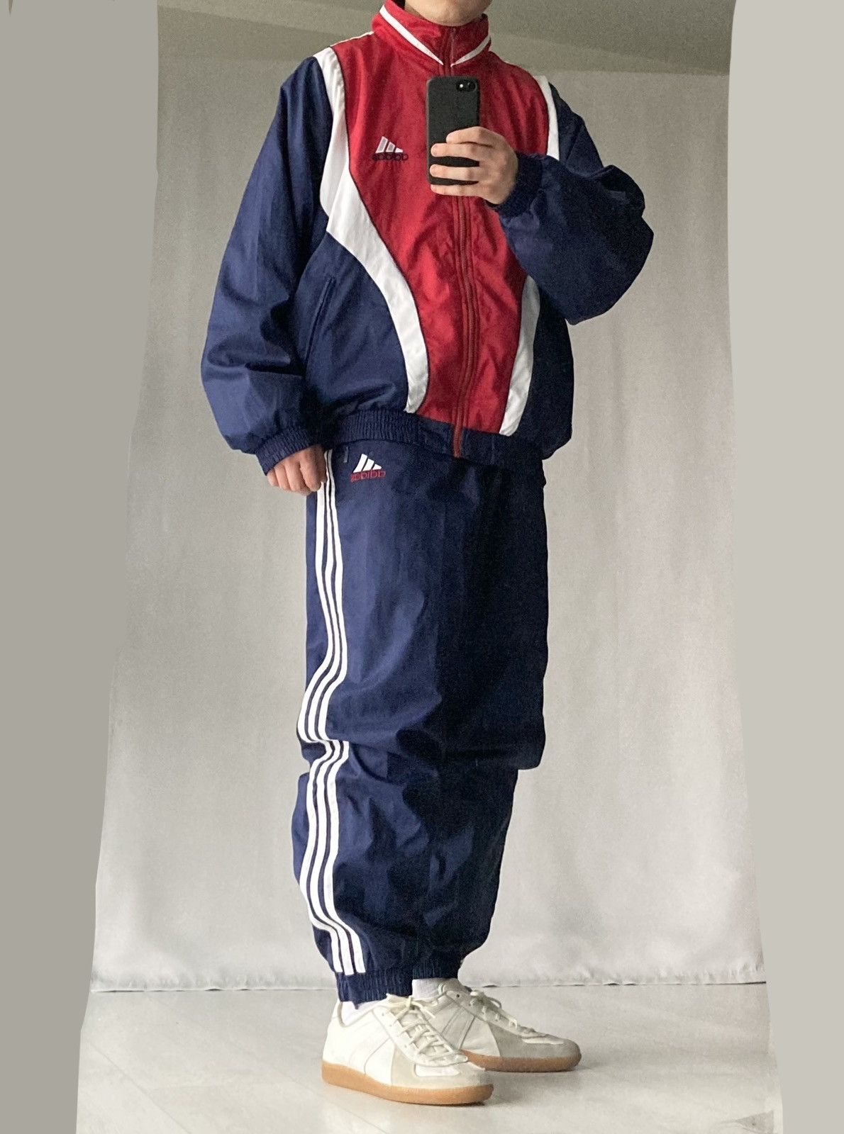 Adidas Vintage Adidas Tracksuit Set Track Pants Jacket Nylon 80