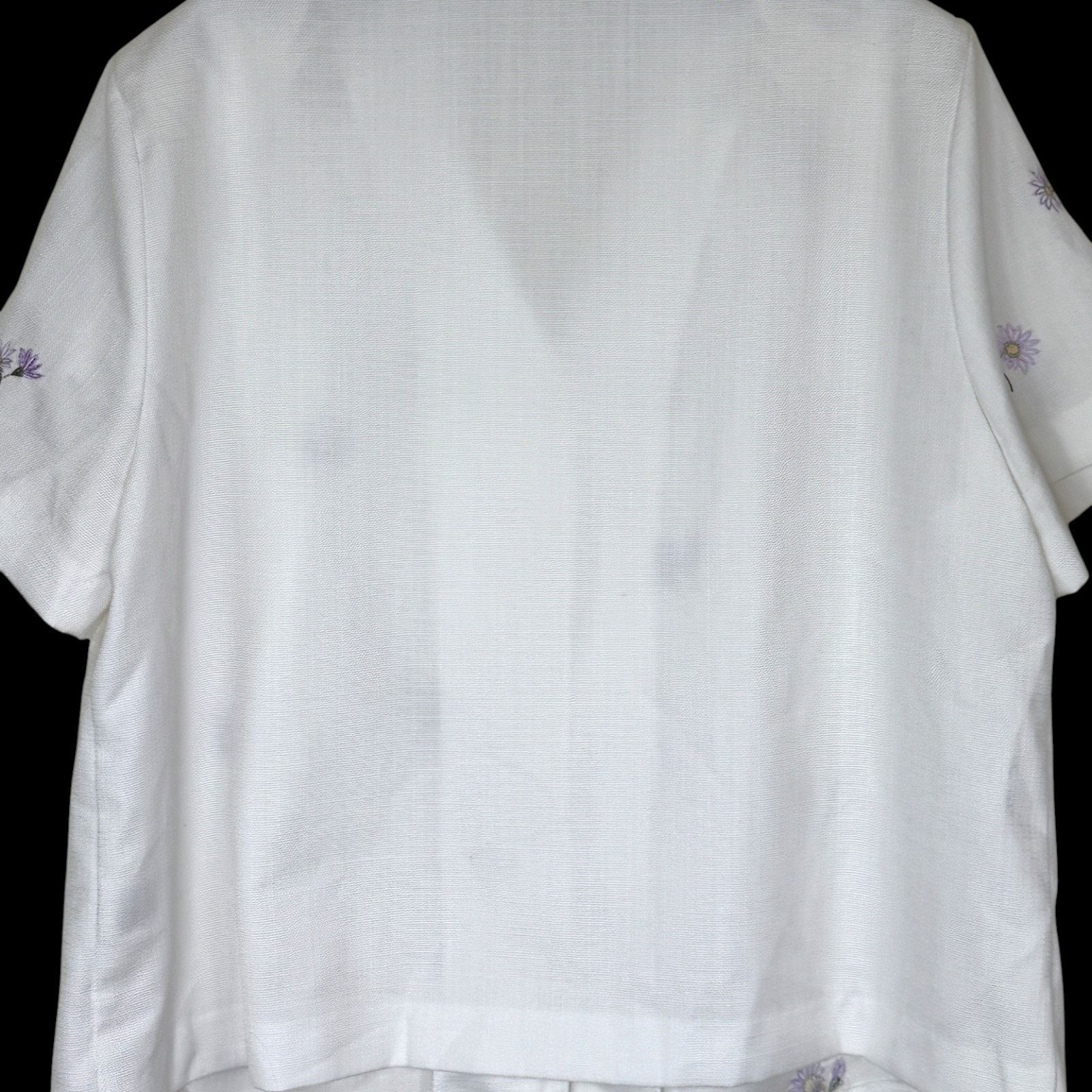 Other Alfred Dunner White Blouse 20W Embroidered Floral Size XXL / US 16-18 / IT 52-54 - 11 Thumbnail