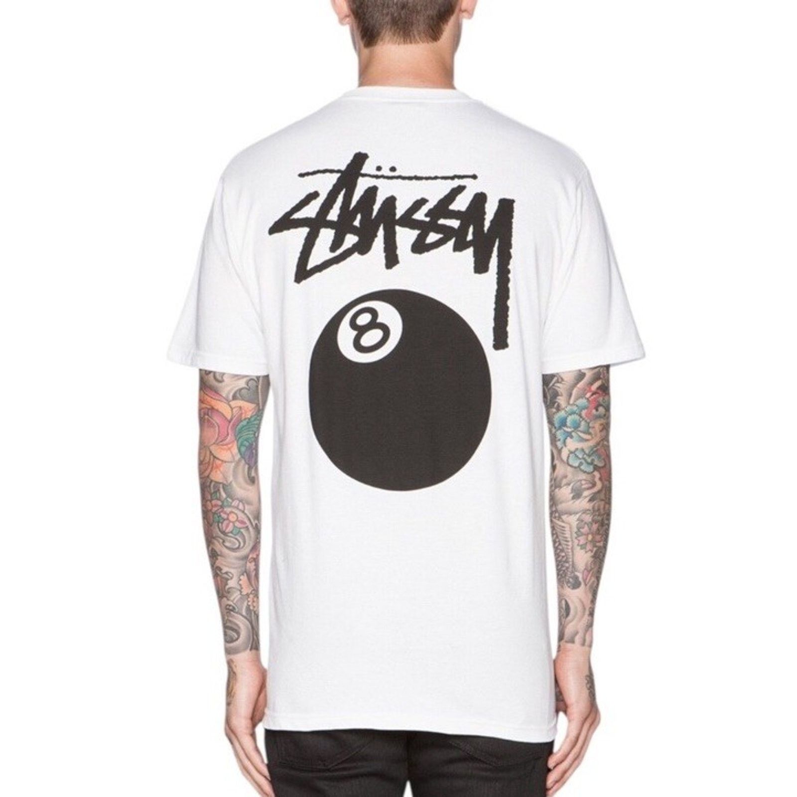 Stussy STUSSY 8 Ball Vintage 90s Y2K White Double Sided T Shirt S Size US S / EU 44-46 / 1 - 1 Thumbnail