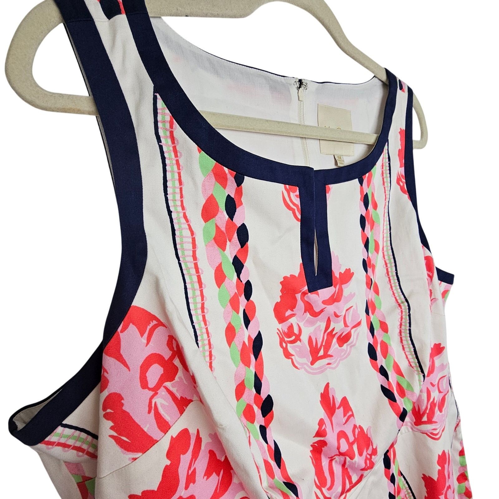 Campia Moda Modcloth Womens Leader Floral Rope Sheath Dress Size 1X Size XL / US 12-14 / IT 48-50 - 6 Thumbnail