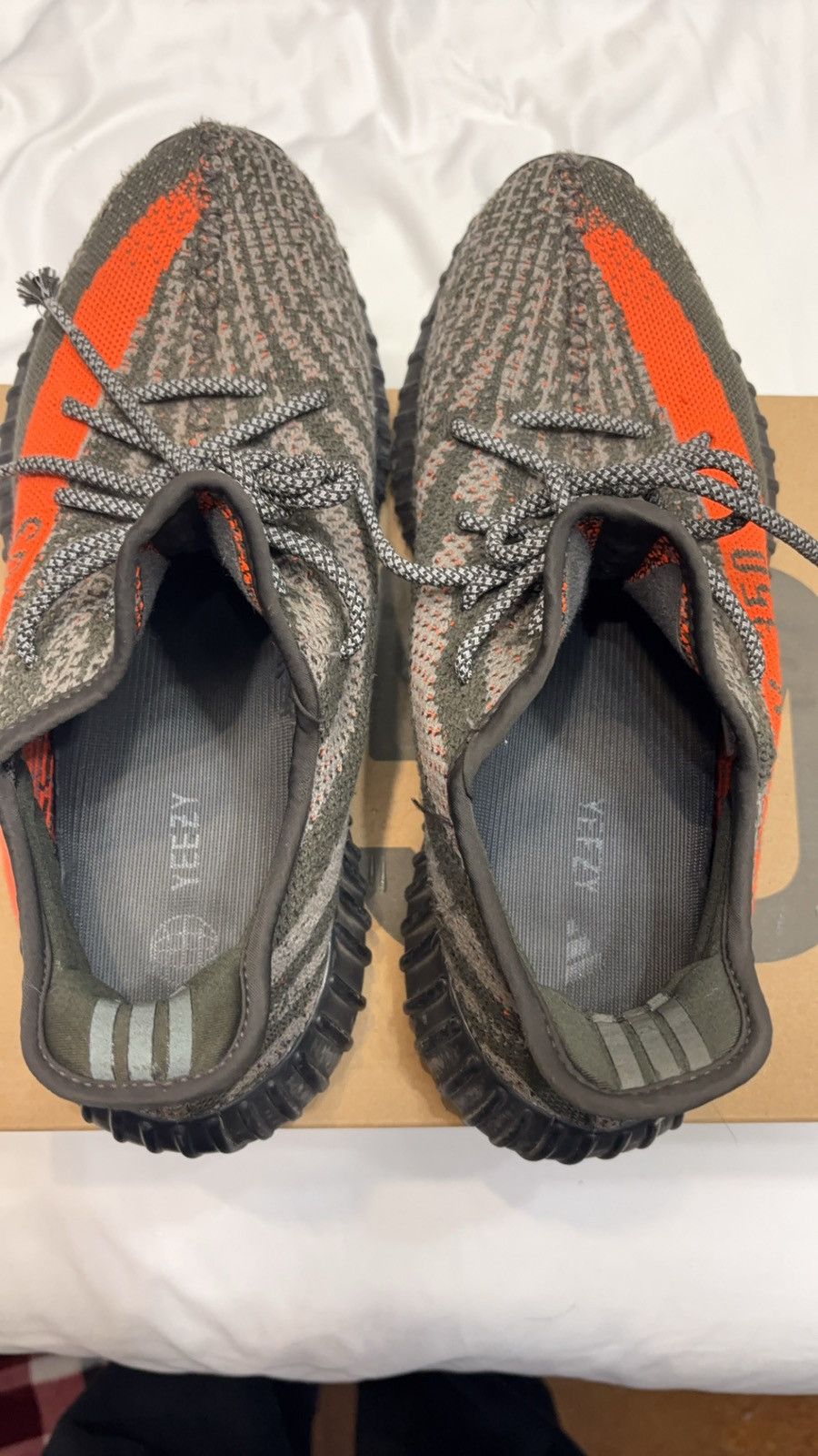 Adidas YZY 350 Carbon Beluga Size US 10 / EU 43 - 2 Thumbnail