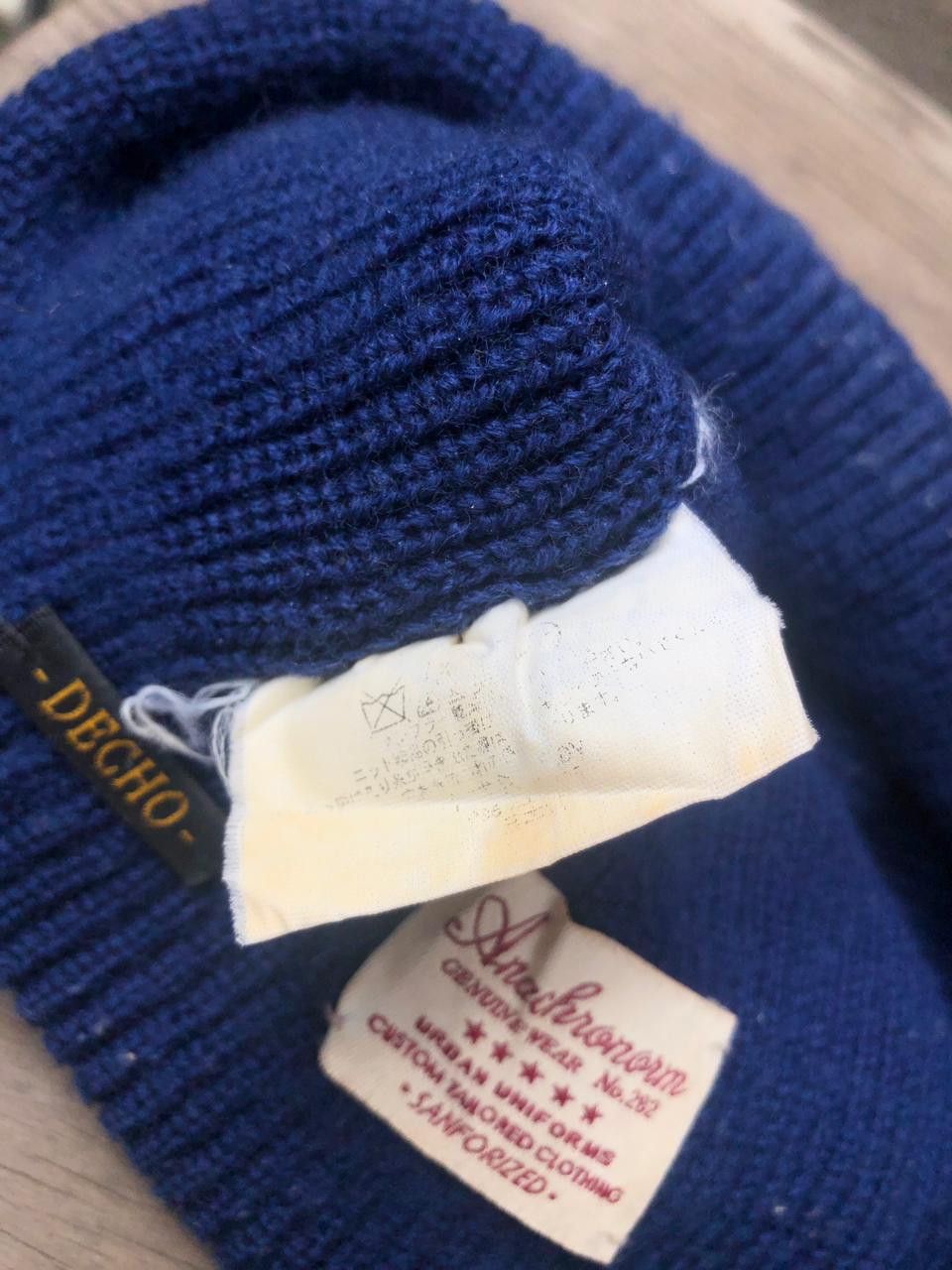 ANACHRONORM Anachronorm Decho Beanie Hat Logo B Worker Japan Made Size ONE SIZE - 8 Thumbnail