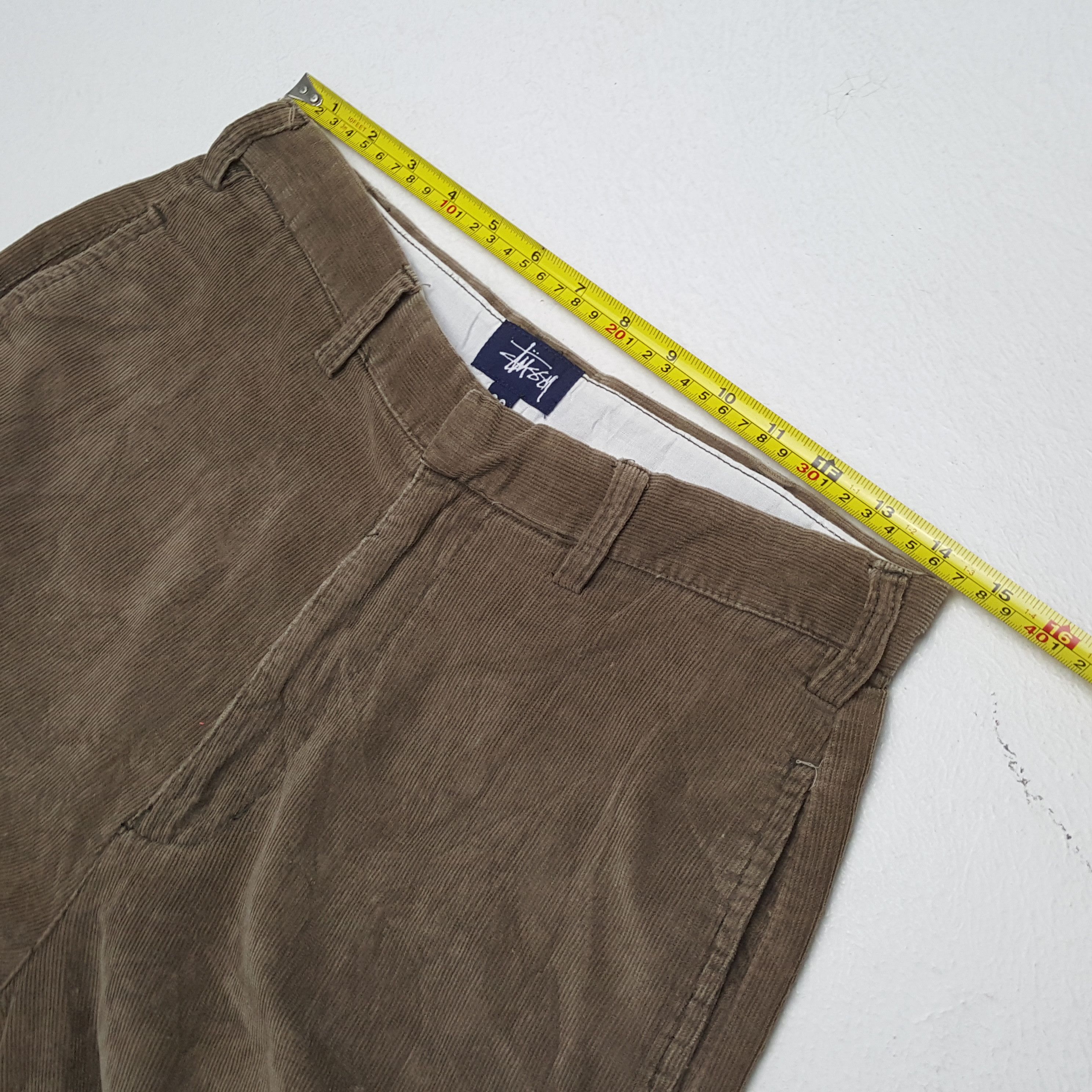 Stussy × Vintage Vintage STUSSY Streetwear Skateboard Style Velvet Pants Size US 29 - 7 Thumbnail