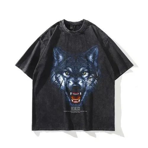 image of Vintage Tiger Villain Tshirt in Black, Men's (Size Large)