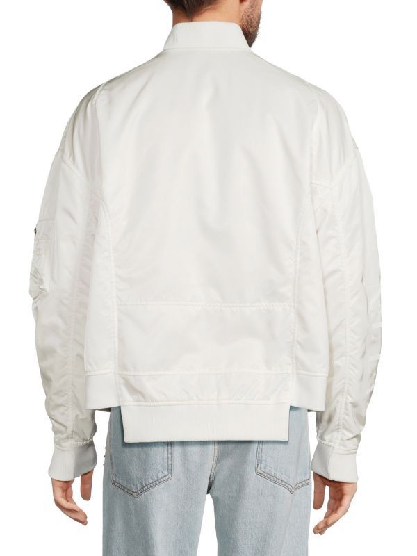 Valentino o1y0525 Bomber Jacket in White Size US M / EU 48-50 / 2 - 3 Thumbnail