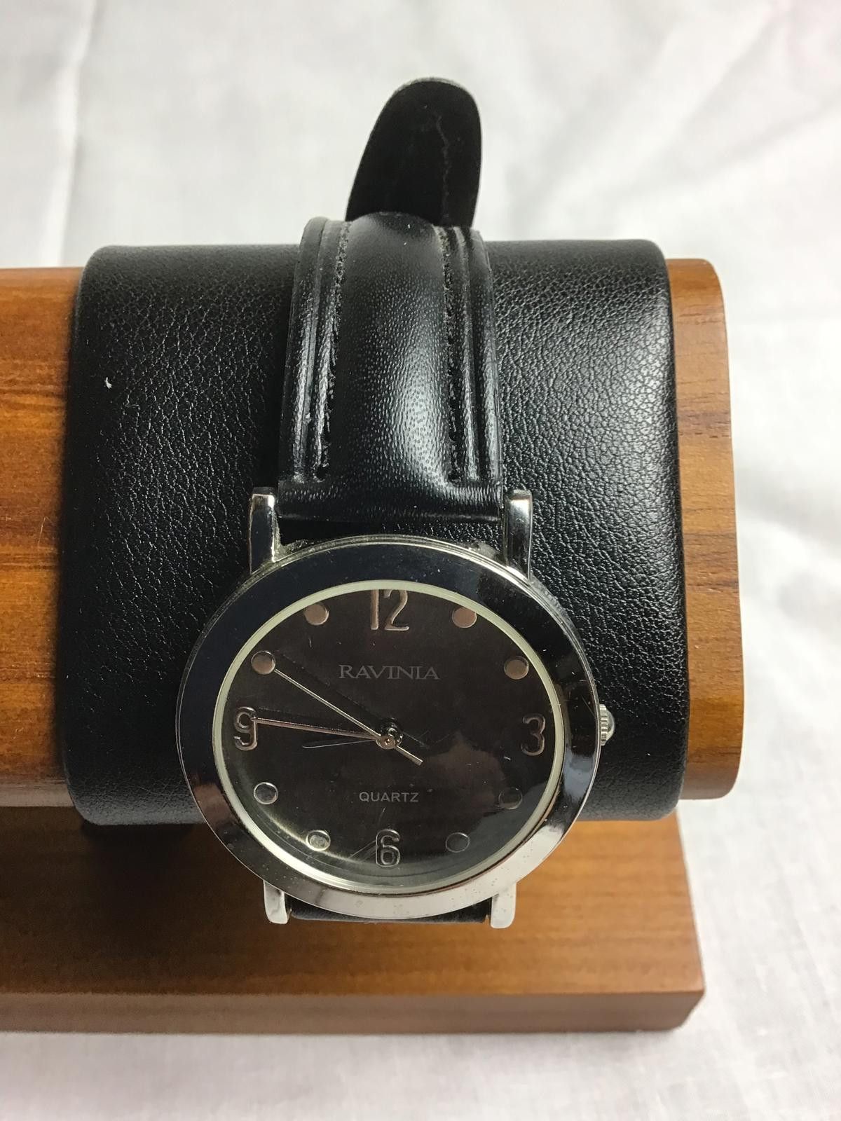 Other Ravinia Quartz Black Leather Strap Watch Size ONE SIZE - 2 Thumbnail