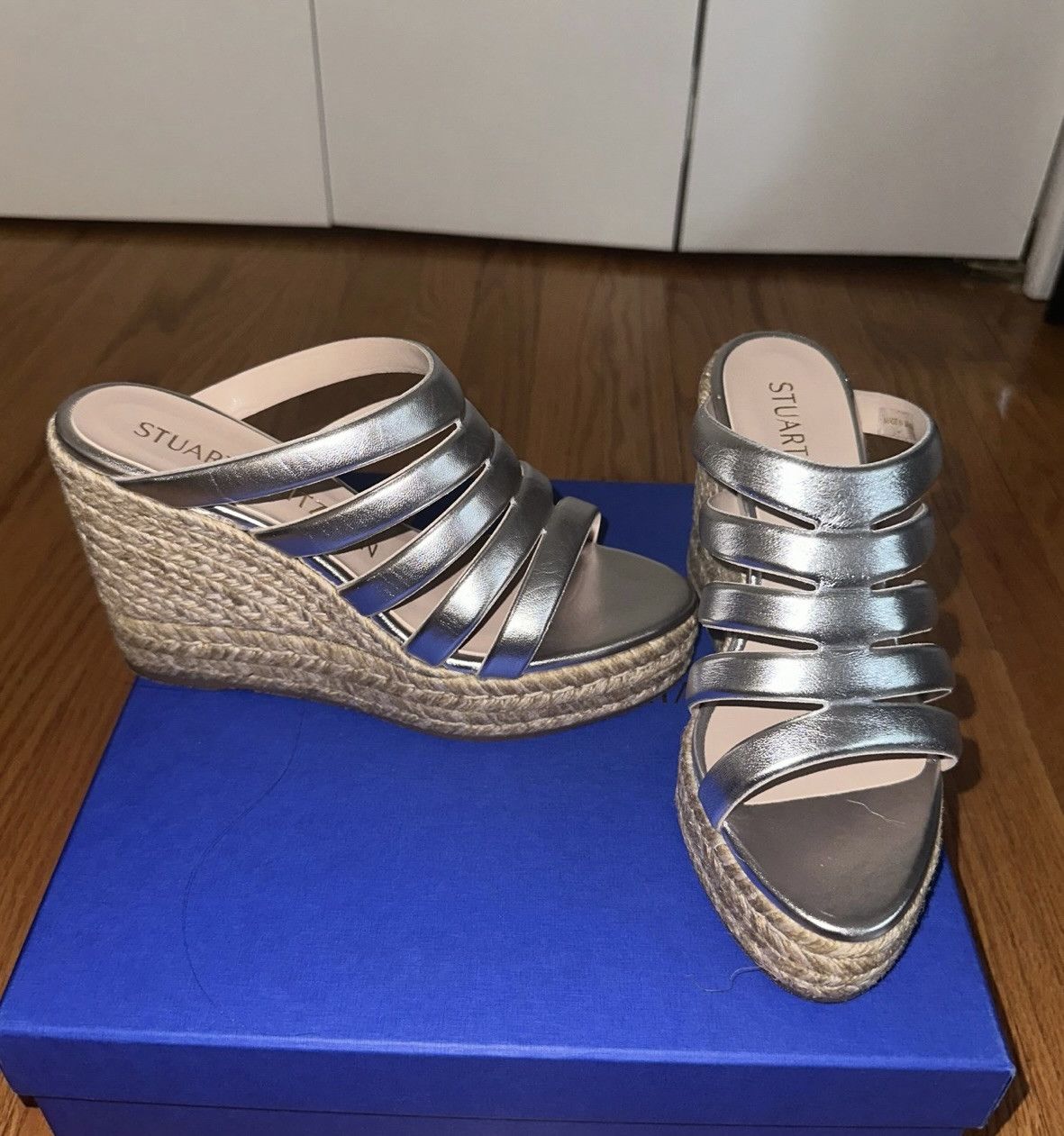 Stuart Weitzman Stuart Weitzman leather wedge sandal Size US 8 / IT 38 - 2 Thumbnail