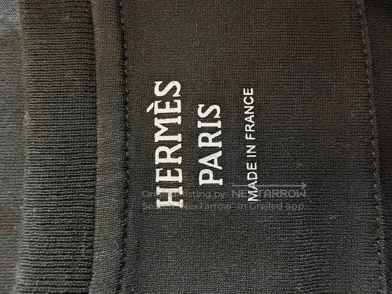 Hermes Hermes Women's Black Printed Short Sleeve T-Shirt Size XS / US 0-2 / IT 36-38 - 4 Thumbnail