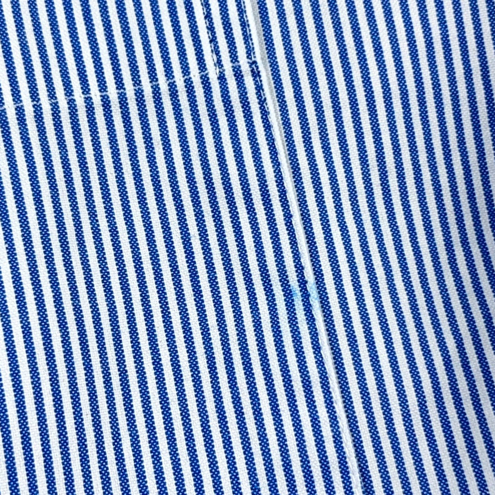 Charles Tyrwhitt Charles Tyrwhitt Shirt Men 16.5 33 Slim Button-Up Stripe Blue Cotton Woven Classic Casual / Dress Shirt Mens Size 46R - 5 Thumbnail