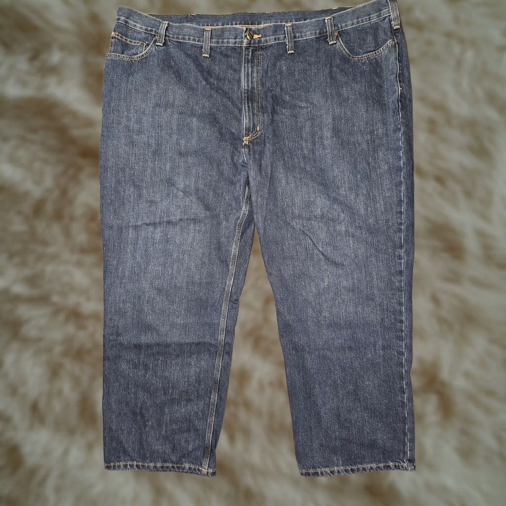 Carhartt VINTAGENo, Carhartt Jeans Mens 54x30 Medium Wash Blue Straight Leg Denim Big & Tall Size US 38 / EU 54 - 1 Thumbnail