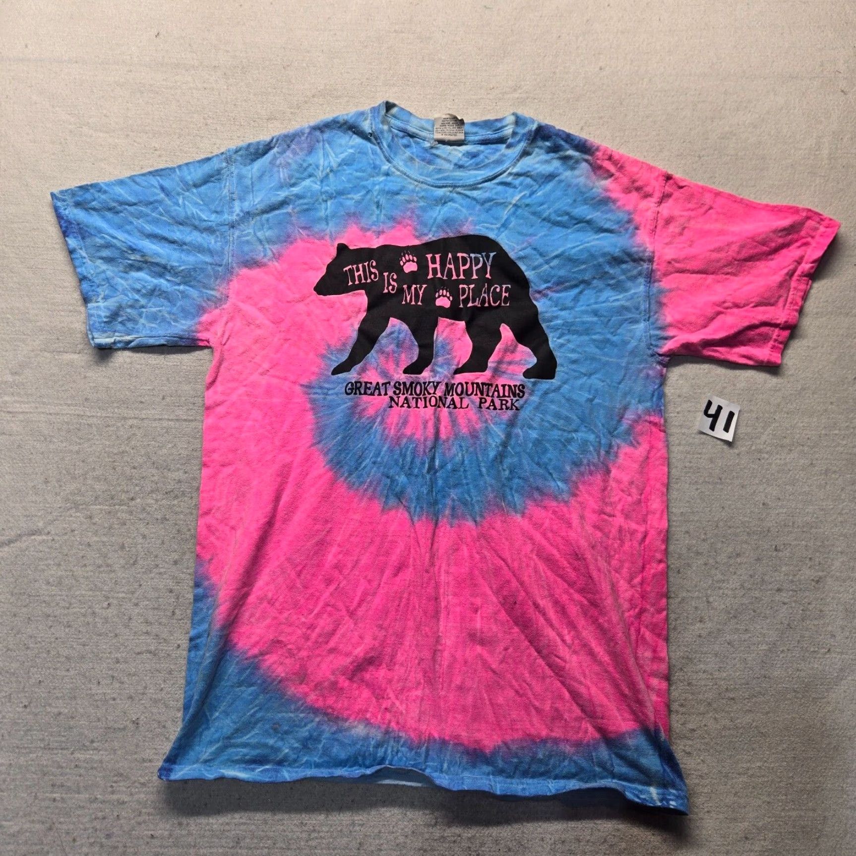 Greats Great Smoky Mountains Shirt Adult Men's M Multicolor Graphic Tee Mountains Mens Size US M / EU 48-50 / 2 - 2 Thumbnail