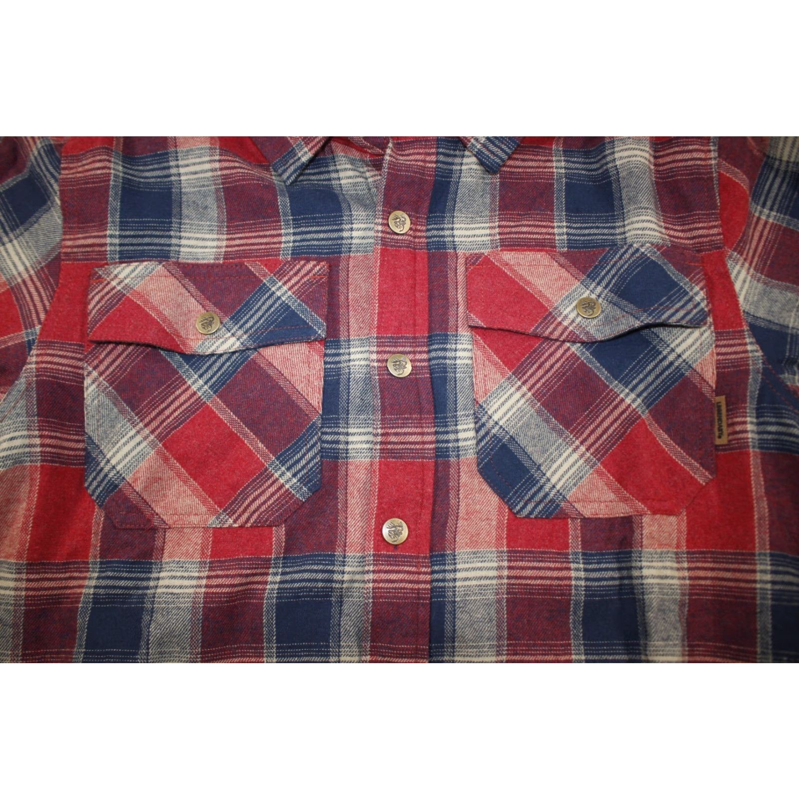 Vintage Legendary Whitetails Shirt Mens S Thermal Lined Flannel Jacket Shacket Plaid Red Size US S / EU 44-46 / 1 - 4 Thumbnail