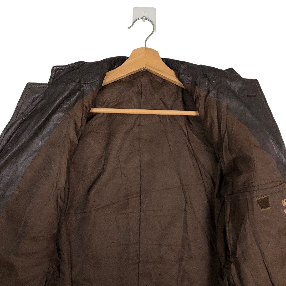 Genuine Leather 🔥90’s Double Breast Genuine Leather Jacket Rick Owens Size US L / EU 52-54 / 3 - 11 Thumbnail