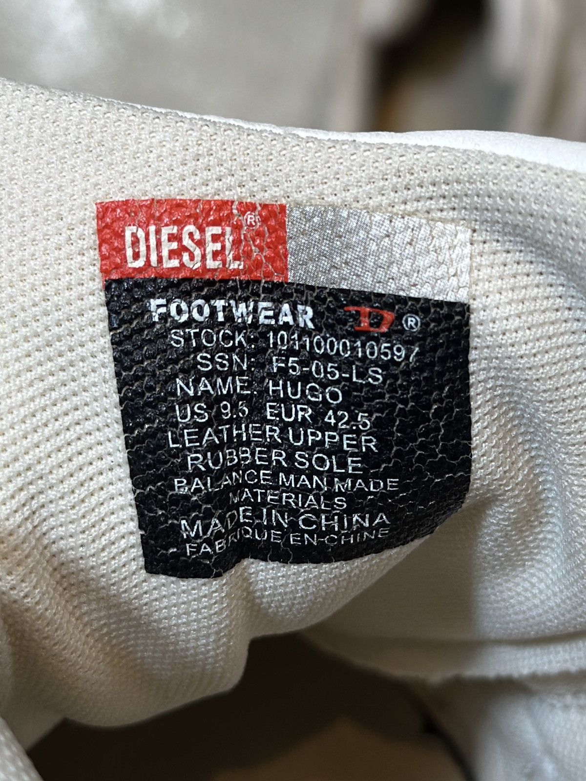 Diesel (FW05) HUGO LOW TOP Size US 9.5 / EU 42-43 - 11 Thumbnail