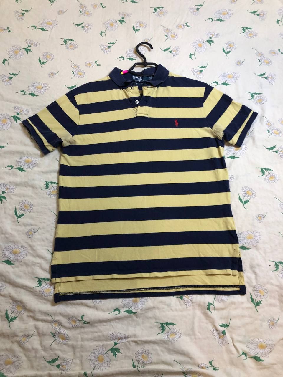 Polo Ralph Lauren Polo Ralph Lauren Blue and Yellow Striped Short Sleeve Size US L / EU 52-54 / 3 - 1 Thumbnail