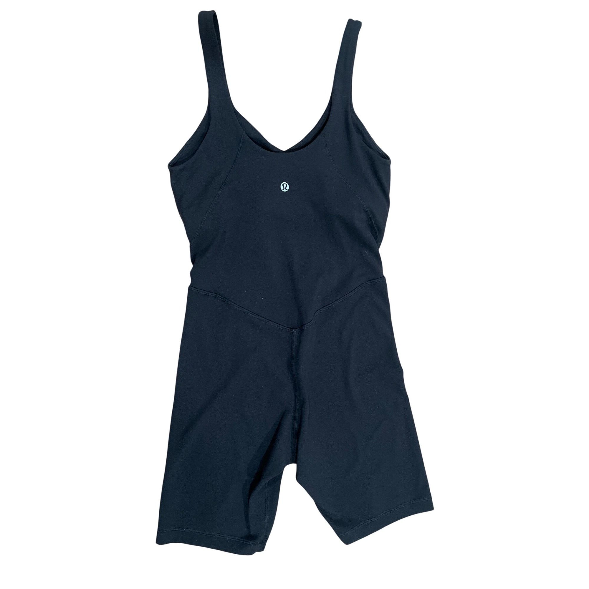 Lululemon 𝓛𝓾𝓵𝓾𝓵𝓮𝓶𝓸𝓷 Align Onesie 8" Size 4 Black Size S / US 4 / IT 40 - 4 Thumbnail