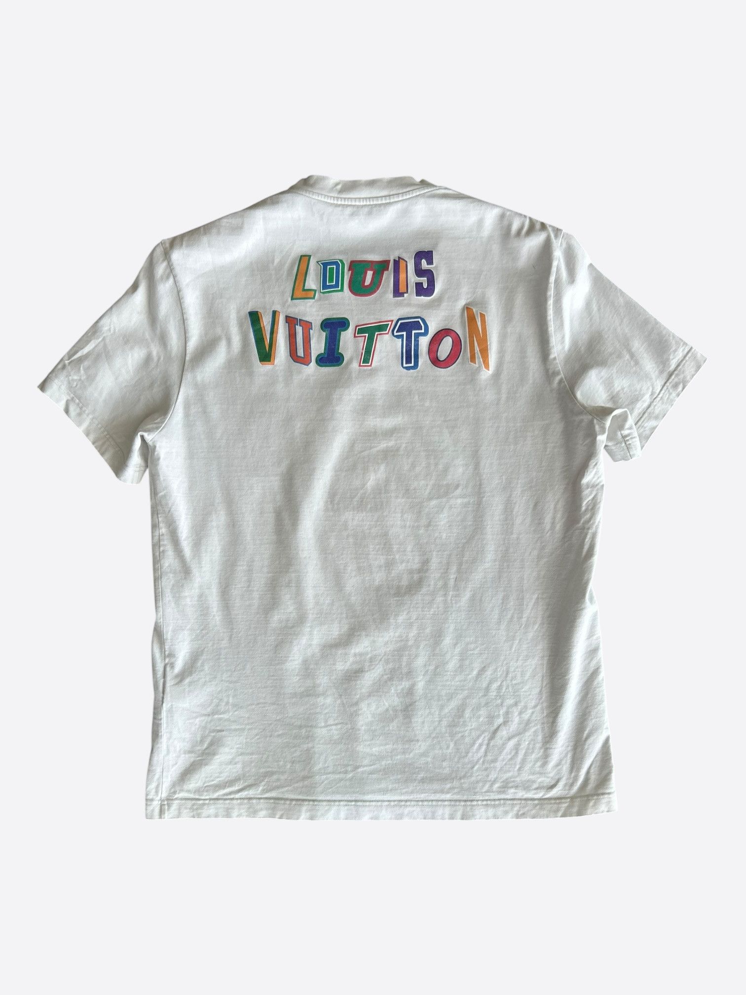 Louis Vuitton Louis Vuitton NBA White Logo T-Shirt Size US L / EU 52-54 / 3 - 2 Thumbnail