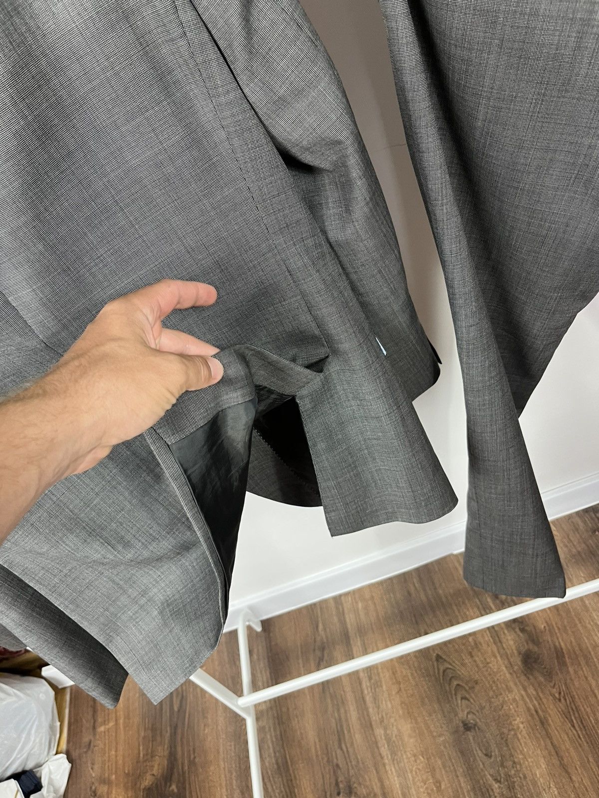 New & Lingwood New & Lingwood classic gray two piece suit blazer trousers Size 38R - 14 Thumbnail