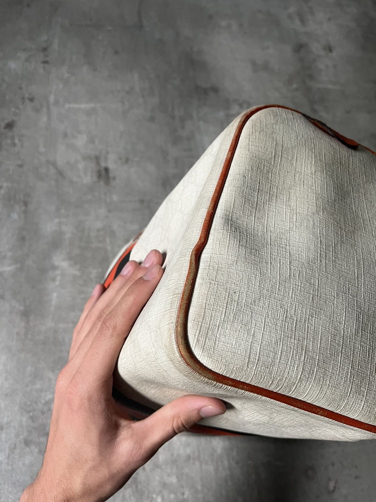 Gucci Gucci Boston canvas white bowling bag limited edition Size ONE SIZE - 9 Thumbnail