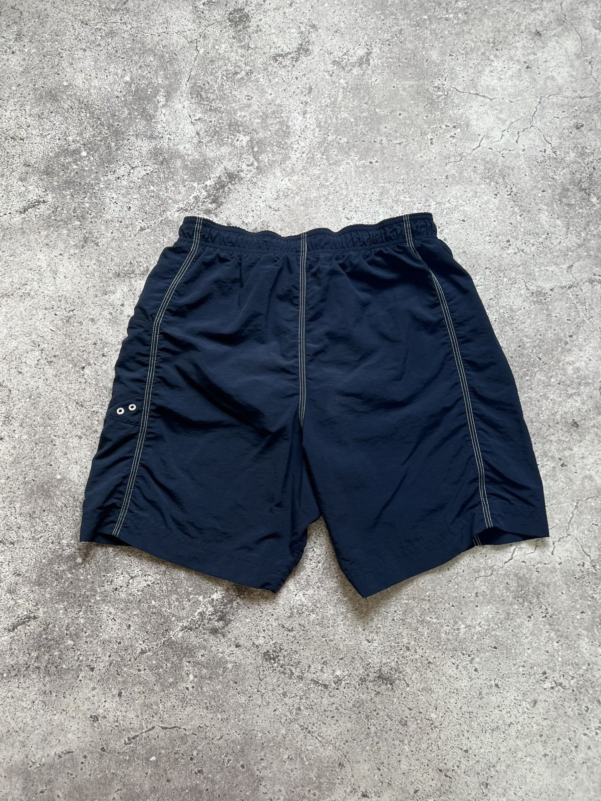Nike × Vintage 2000s Vintage Nike Shorts Swoosh Blue Men's Size US 32 / EU 48 - 8 Thumbnail