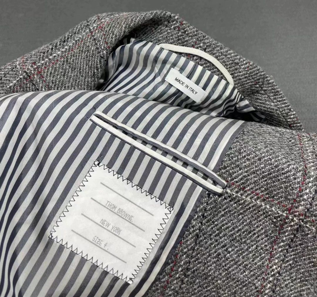 Thom Browne Thom Browne Wool Check Blazer 54R 97 New Size 50L - 9 Thumbnail